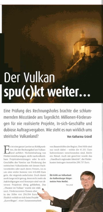 Steirisches Vulkanland - beim Landesrechnungshof Steiermark