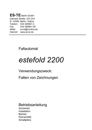 estefold 2200 - es-te.de