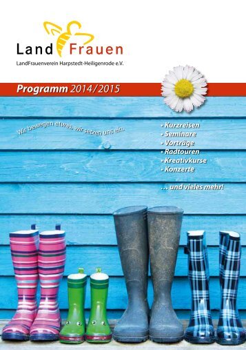 LandFrauen Harpstedt-Heiligenrode, Programm 2014/2015