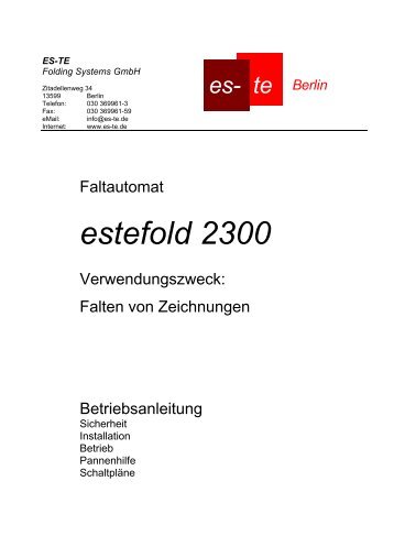 estefold 2300 - es-te.de