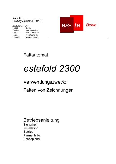 estefold 2300 - es-te.de