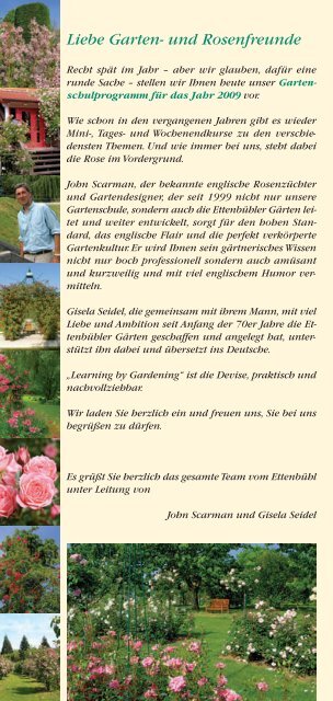 Liebe Garten Rosen kaufen, Gartenkurse, Rosengarten