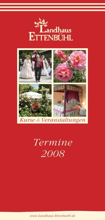 Termine 2008 - Rosen kaufen, Gartenkurse, Rosengarten ...