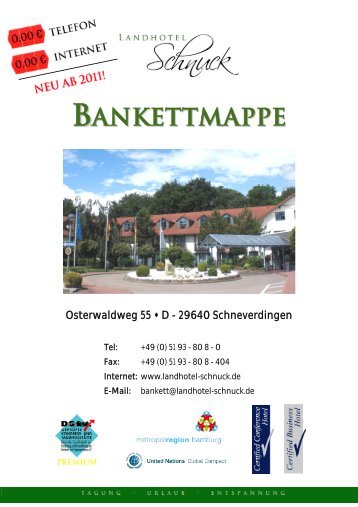 BANKETTMAPPE - Landhotel Schnuck