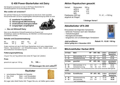 Flugblatt Oktober 2010 - LANDI Wiggen und Umgebung