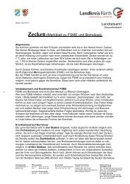 Merkblatt FSME und Borreliose - Landkreis Fürth