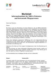Merkblatt MRSA - Landkreis Fürth
