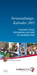 Veranstaltungs- Kalender 2013 - Landkreis Fürth