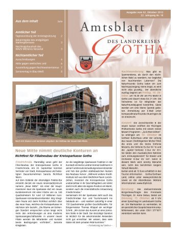 Amtsblatt vom 02.10.2013 - Landkreis Gotha