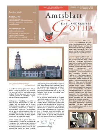 Amtsblatt vom 12.12.2013 - Landkreis Gotha