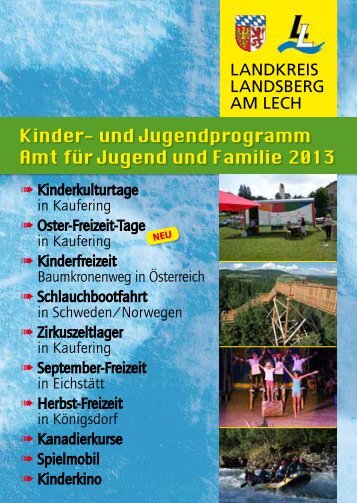 Programmheft Kinder- und Jugendprogramm 2013 - Landkreis ...