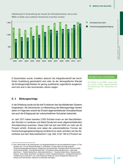 BILDUNGSBERICHT 2013 - Landkreis Osnabrück