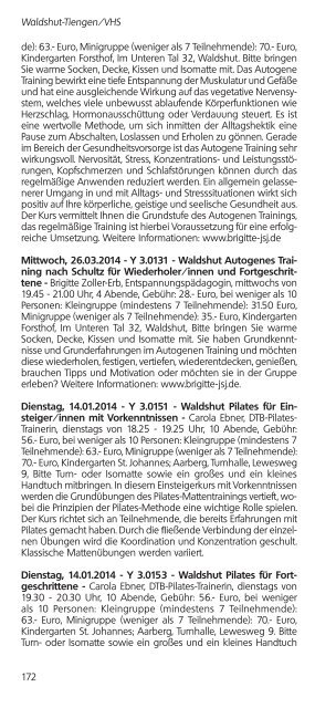 Programm 2013/14 der Bildungseinrichtungen im Landkreis