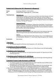 Protokoll der 52. LAG-Sitzung vom 29.08.2013 - Landkreis ...