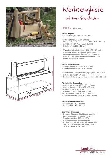 Werkzeugkiste - Landlust