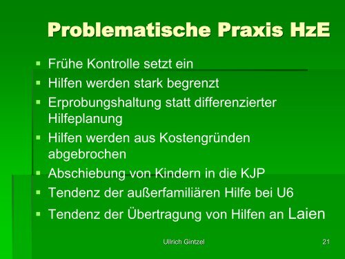 Vortrag: Hilfen zur Erziehung im Zwiespalt zwischen kommunalem ...