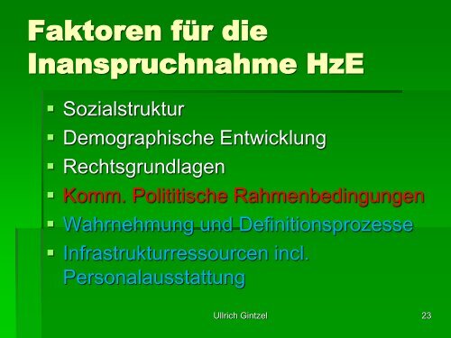 Vortrag: Hilfen zur Erziehung im Zwiespalt zwischen kommunalem ...