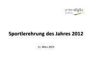 Sportlerehrung 2012 - Landratsamt