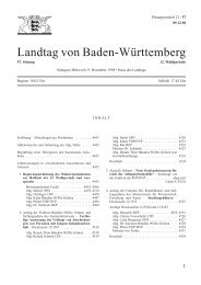 Landtag von Baden-Württemberg - Landtag Baden Württemberg