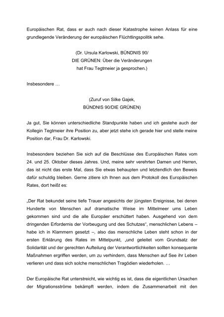 Vizepräsidentin Beate Schlupp - Landtag Mecklenburg Vorpommern