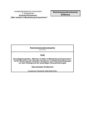 Kommissionsdrucksache Kommissionsdrucksache 6/24(neu)