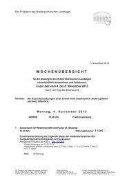 2013/KW 45 (PDF, 80 KB) - Niedersächsischer Landtag