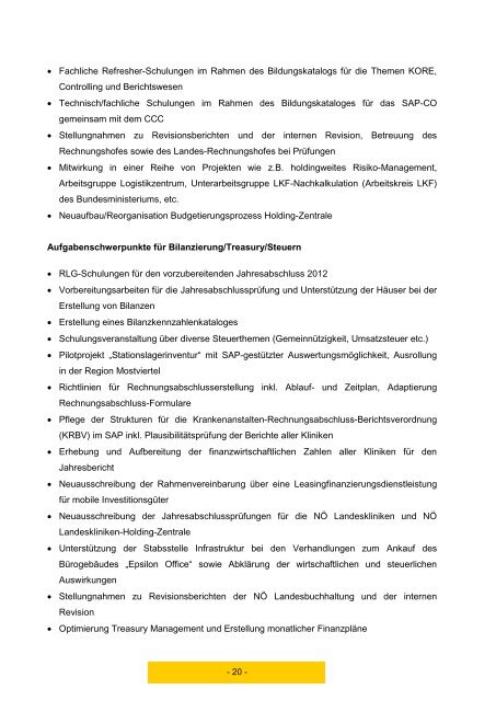 Tätigkeitsbericht 2012 - beim Niederösterreichischen Landtag