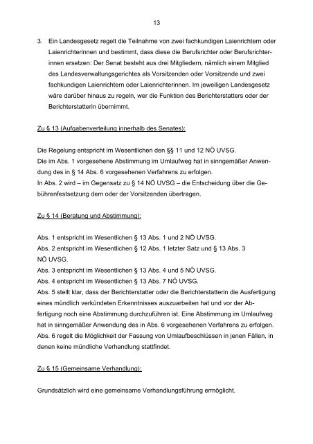 Motivenbericht - beim Niederösterreichischen Landtag