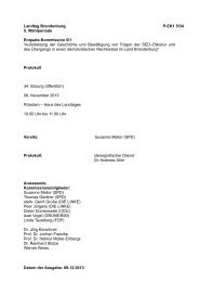 Protokoll - Teil 1 - Landtag Brandenburg - Land Brandenburg