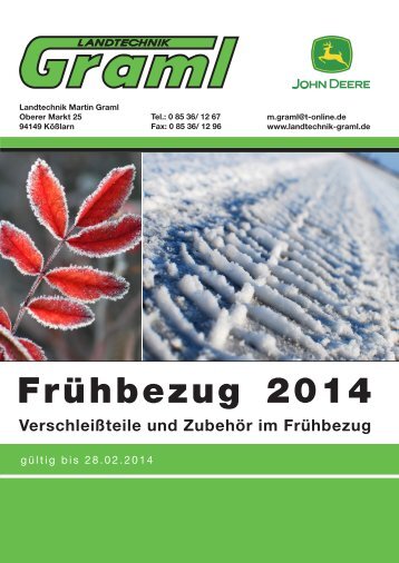 Ersatzteile FrÃ¼hbezug 2014 Angebote - Landtechnik Graml