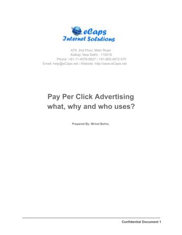 Pay Per Click Advertising what, why and who uses?