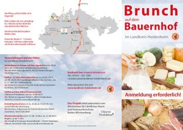 Flyer - Infodienst - Landwirtschaft, Ernährung, Ländlicher Raum