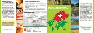 Broschüre als PDF herunterladen - Schweizer Landwirtschaft