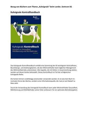 Praxisbücher zum Thema Kuhsignale.pdf - landwirtschaft.sg.ch ...