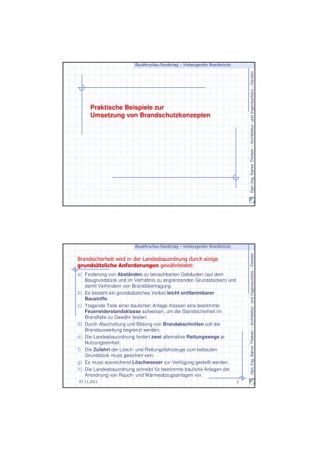 Praktische Beispiele zur Umsetzung von Brandschutzkonzepten