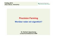 Precision Farming - worüber reden wir eigentlich?