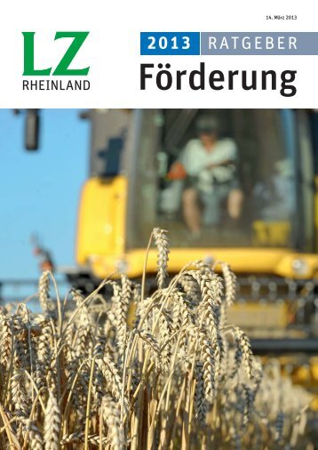 Ratgeber Förderung 2013 - Landwirtschaftskammer Nordrhein ...
