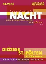 ST. PÖLTEN DIÖZESE - Lange Nacht der Kirchen