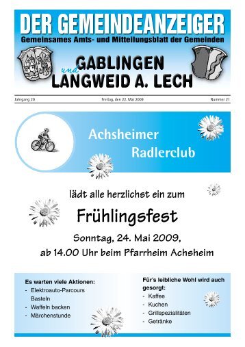 Frühlingsfest - Langweid am Lech