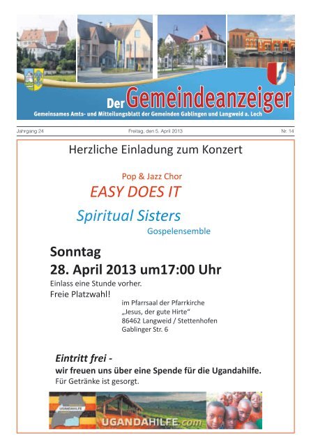 EASY DOES IT Spiritual Sisters - Langweid am Lech