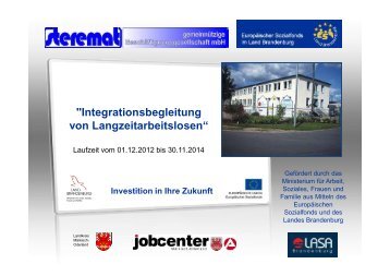 Integrationsbegleitung von Langzeitarbeitslosen - LASA ...