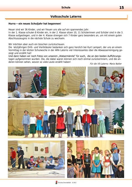 Ausgabe 3-2013 - Gemeinde Laterns