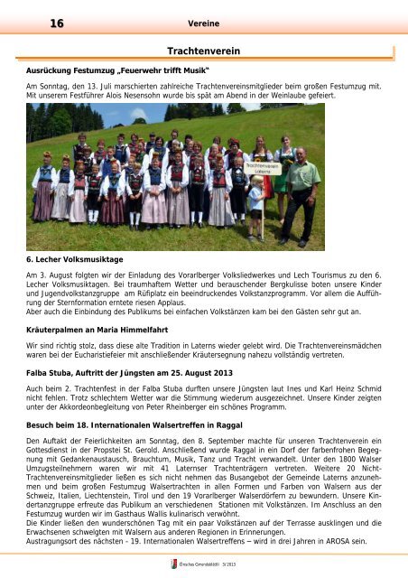 Ausgabe 3-2013 - Gemeinde Laterns