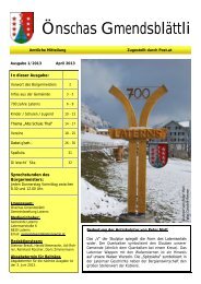 Ausgabe 1-2013 - Gemeinde Laterns