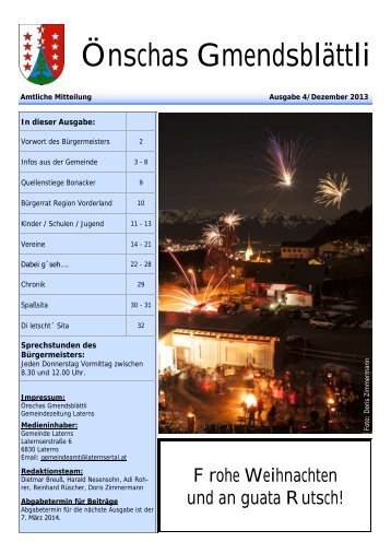 Ausgabe 4-2013 - Gemeinde Laterns