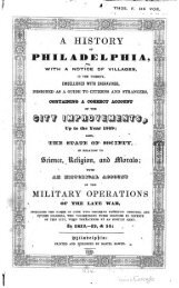 A history of Philadelphia, with a notice of villages in the vicinity ...