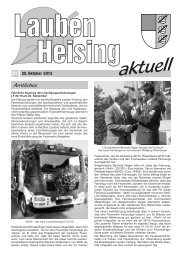 Lauben Heising aktuell, Ausgabe 21 vom 25.10.2013 (PDF 1.048 KB)
