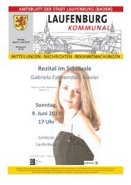Amtsblatt Nr. 23, 07. Juni 2013 - Stadt Laufenburg