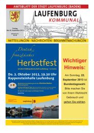 Amtsblatt Nr. 38, 20. September 2013 - Stadt Laufenburg