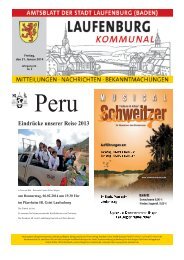 Amtsblatt Nr. 5, 31, Januar 2014 - Stadt Laufenburg